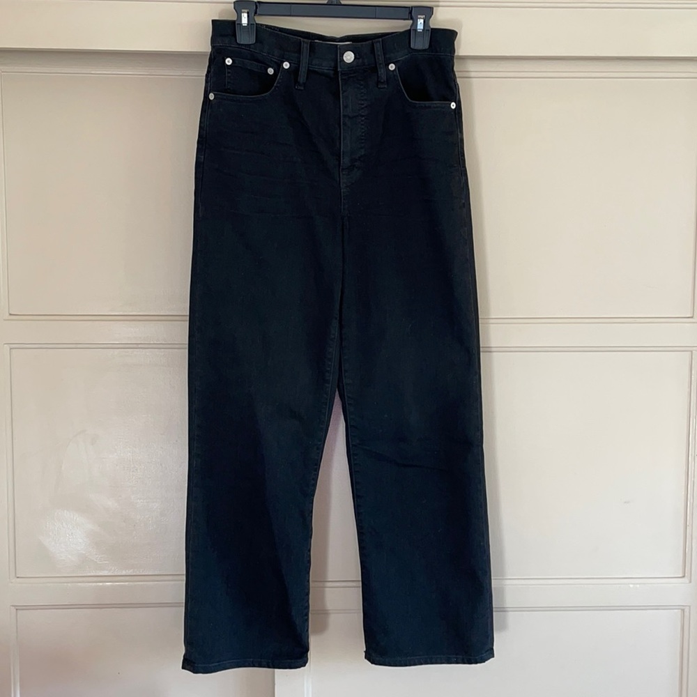 Madewell Slim Wide Leg Crop Denim Jeans